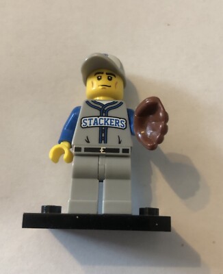 Lego Stackers Baseball Minifigur Serie 10 Spieler Sport Hut Sammlerstück (1A)
