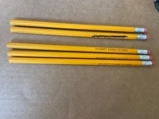 Lot of 5 unused Skilcraft Bonded No 2 Med Pencils (2 misprinted)