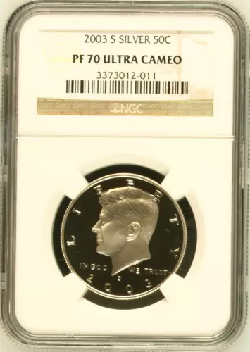 :2003-S S50C Silver Kennedy Half Dollar NGC Proof PF 70 UCAM Rare R3 High Grades
