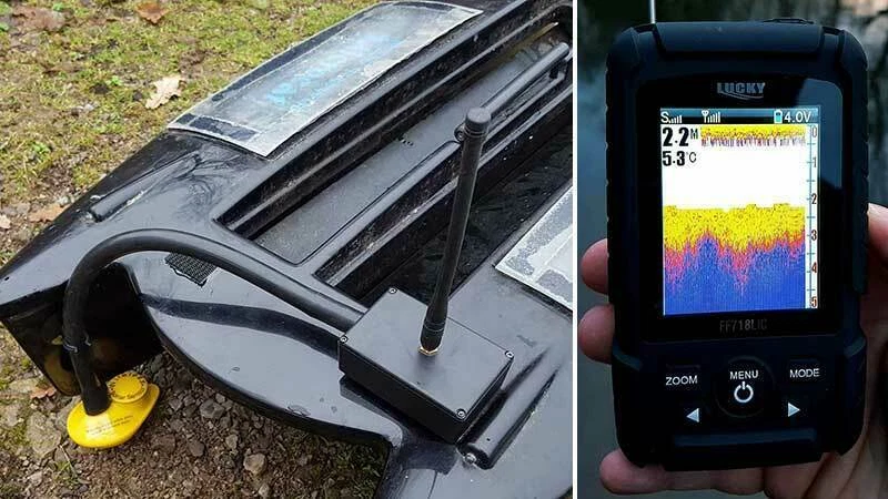 Colour screen Bait boat fish / Depth finder, 150 Metre. Universal fitting - Image 2 of 3