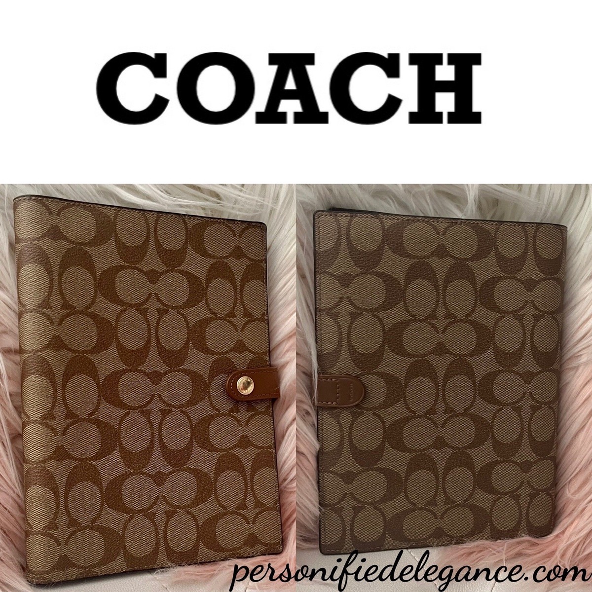COACH（R）ブックタイプケース／SIGNATURE Brown iPhone 16用 COACH（R）ブックタイプケース／SIGNATURE Brown