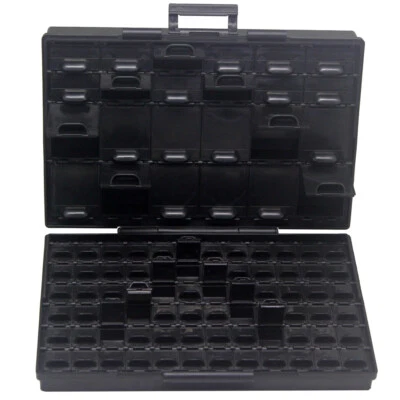 AideTek BOXALL96 ESD Safe Enclosure 96 Holes Lids label box organizer tiny parts