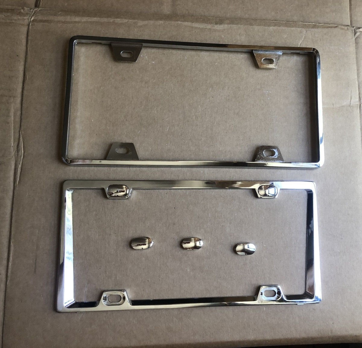 Black License Plate Frame 2X Stainless Steel License Plate Frame - Foto 10