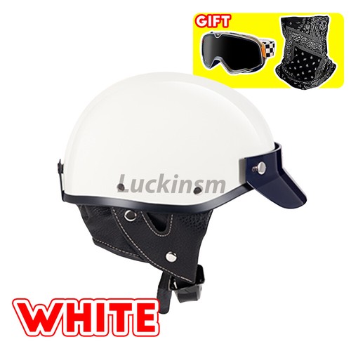 Casco de motocicleta Suciedad bicicleta Media cara Casco + Gafas de conducción + Máscara Escudo facial - Imagen 19 de 24