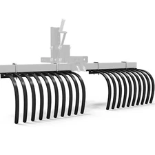 ATV/UTV Landscape Rake Implement for Removal of Rock Grass Clumps and Debris US