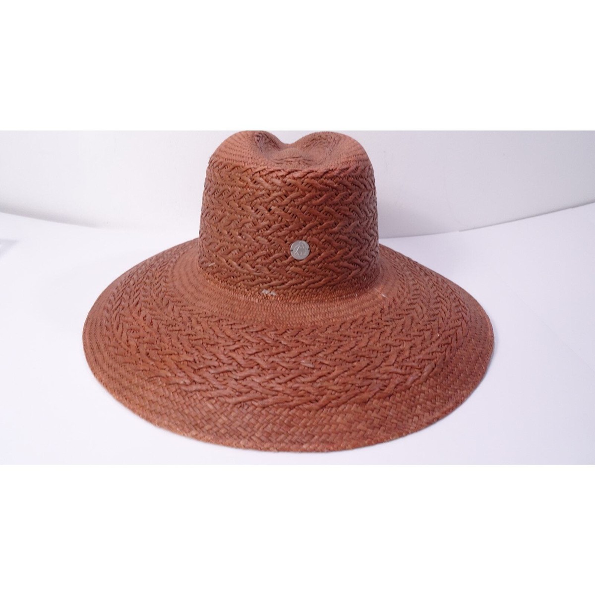Veronica Beard FREYA Women's Hickory Mahogany Hat NWT 230 Sz S M