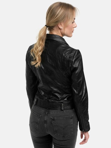 Tazzio Lederjacke Damen Echtleder Jacke Übergangsjacke Leder - Bild 4 von 11