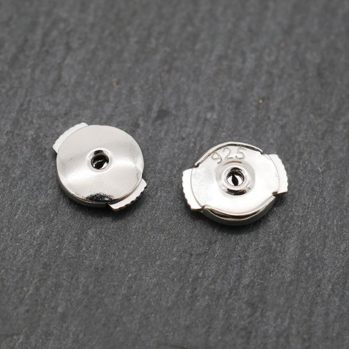 925 Sterling Silver Locking Earring Backs Earring Backs For Posts Studs A4395 - Picture 26 of 29