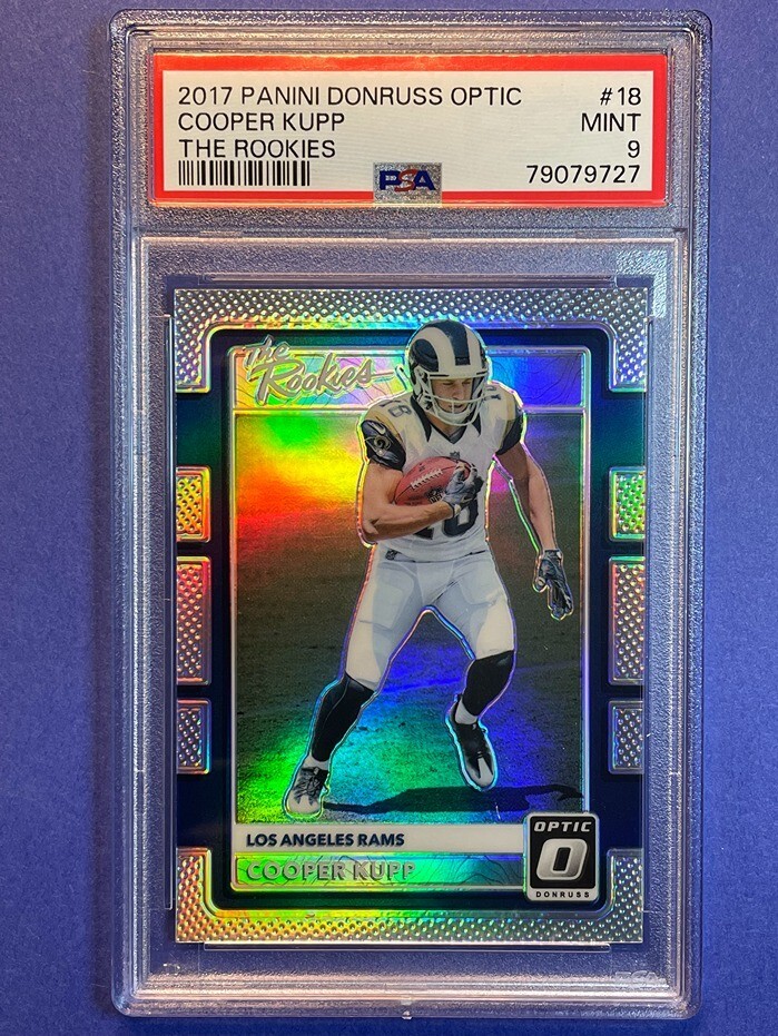 2017 PANINI DONRUSS OPTIC Cooper Kupp THE ROOKIES Prizm #18 RC PSA 9 LA RAMS