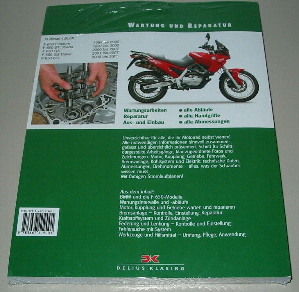 Thumbnail - Reparaturanleitung Bmw F 650 + St + Gs + Cs Enduro Strada Dakar Buch