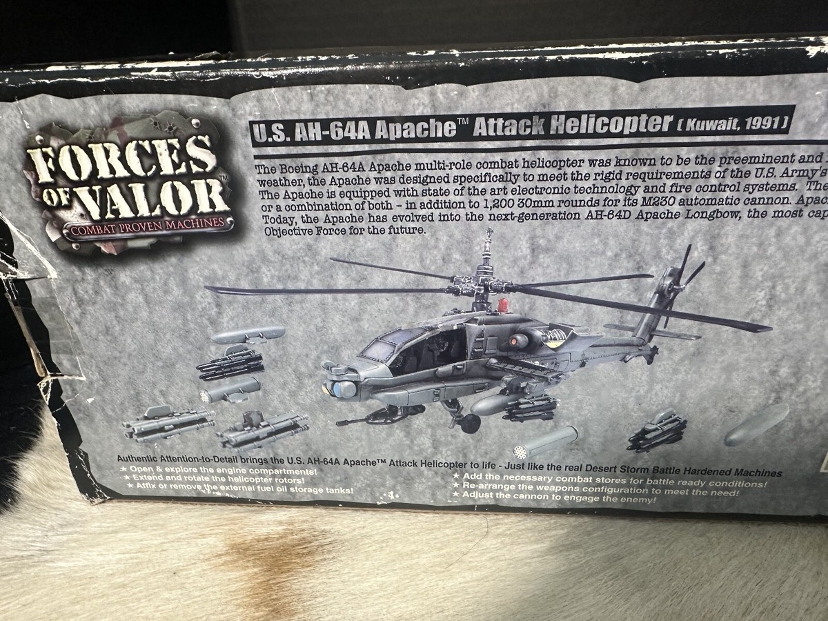 FORCE OF VALOR AH-64Aアパッチ 1/48 ダイキャストメタル FORCES OF VALOR AH-64A Apache Attack Helicopter Diecast 1:48