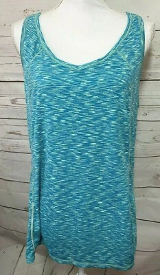 Tangerine Reflective Racerback Tank Top Gr. XL Mint Blau Ärmellos Space Dye - Bild 1 von 4