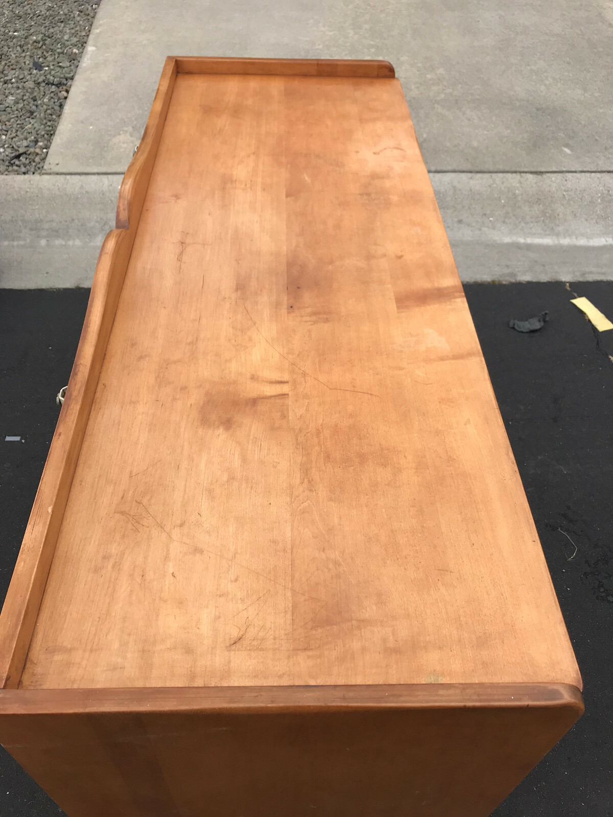 Vintage Thomas P Beals Portland Maine 8 Drawer Low Boy Dresser