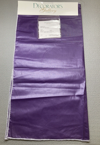 Decorator's Gallery Upholstery Fabric Sample 26" Panel Polycotton Sateen Purple - Picture 5 of 11