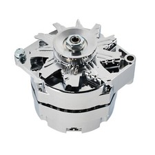 Chrome 120 Amp 1 Or 3 Wire Alternator For Gm Sbc Bbc Chevy 327 350 396 427 454