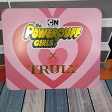 Powerpuff Girls x Truly Beauty Metal Tin Makeup Collection Case 11x9x3 NEW!