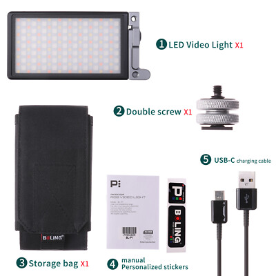 BOLING BL-P1 Type C RGB LED Full Color Camera/Camcorder Light 2500K-8500K 