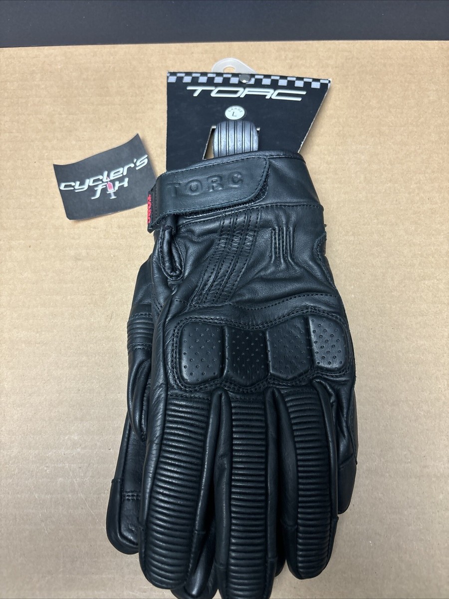 Torc L Leather Gloves Retro Motorcycle Moto Racing Hawthorne Honda