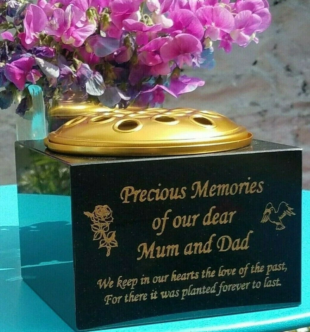 Personalised Granite Memorial Vase Grave Pot Flower Holder Cemetery Grave Vase
Opens in a new window