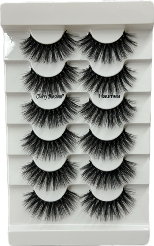 CHERRY BLOSSOM FAUX MINK 3D LASH COLLECTION 6 PAIRS #72242 HAUMEA - Picture 2 of 6