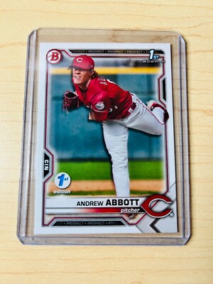 2021 Andrew Abbott Bowman Draft 1st Edition #BD-8 1st Paper Prospects - Reds