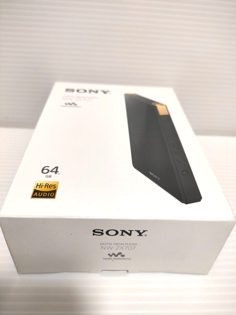 SONY WALKMAN 64GB Hi-Res ZX Series Audio Player NW-ZX707 Black
