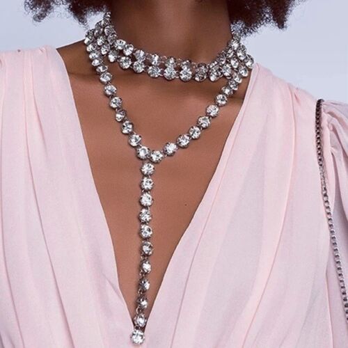 Vergoldet 925 Sterlingsilber simulierter Diamant Edelstein Zara Schmuck Halskette Verkauf - Bild 1 von 5