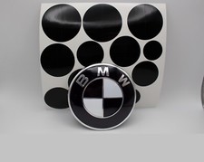 Black And White Emblem Overlay Sticker For Bmw 328i 328xi 335i 335xi E90 E92