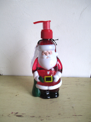 #ad Simple Pleasures Santa Soap Dispenser 10.48 Oz Peppermint Swirl NEW $4.00