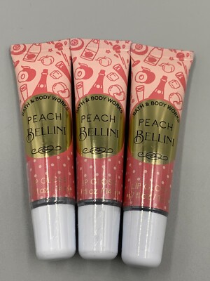 Bath & Body Works Peach Bellini Lip Gloss 0.47 fl oz S/3 #6024E