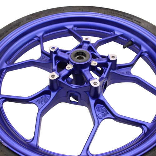 2020 - 2024 YAMAHA YZF R3 FRONT WHEEL RIM BLUE *SLIGHTLY BENT* - Picture 3 of 12
