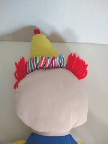 FISHER PRICE Buttons & Toes Learn To DRESS ME CLOWN 1984 Vtg PLUSH 178 - Picture 7 of 11