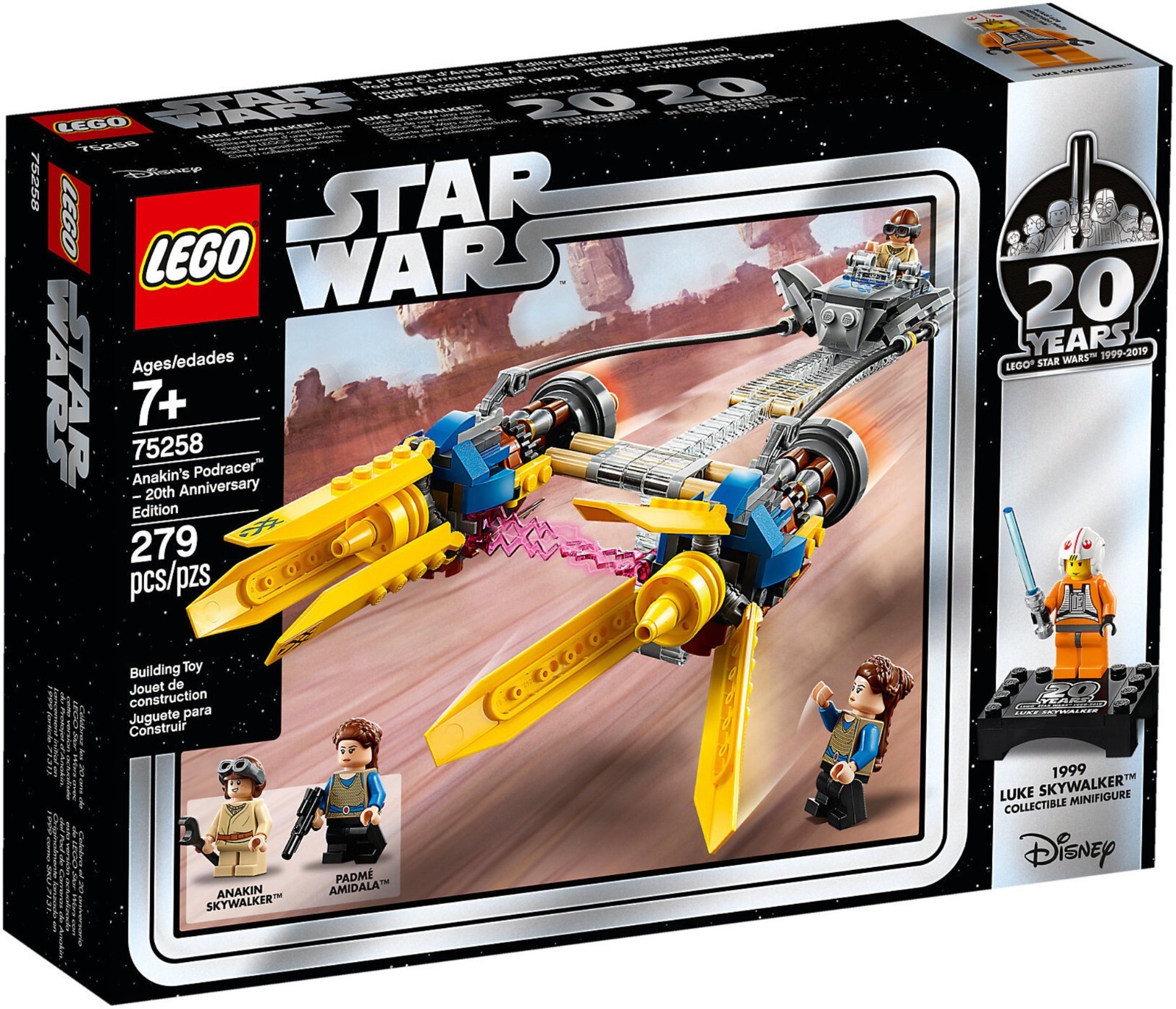 LEGO 75258 STAR WARS ANAKIN'S PODRACER 20TH ANNIVERSARY EDITION
