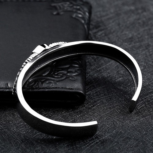 Herren Edelstahl WW2 US Air Force Pilot Manschette Armreif Armband für Männer - Bild 5 von 5