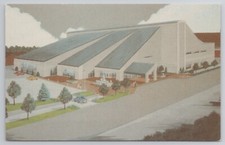 c1980s Postcard Anderson Public Library Indiana IN Artist Print