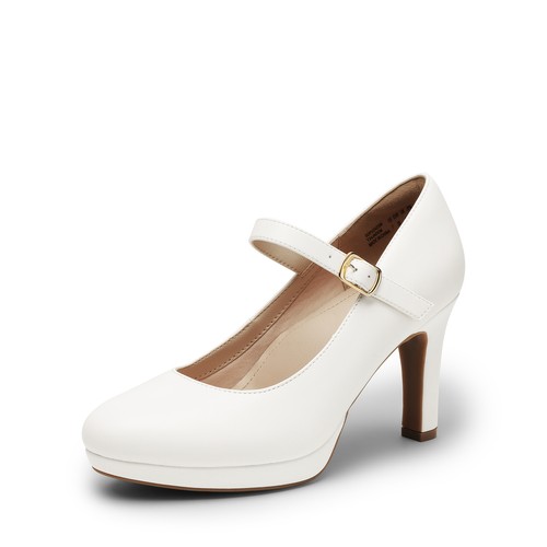 Women Round Toe Mary Jane Pump Shoes High Stilettos Heel Party Dress Shoes - Picture 4 of 50