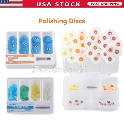 Dental Polishing Discs 40pcs 12mm Aluminum Oxide Coarse Fine Extra Fine Kit