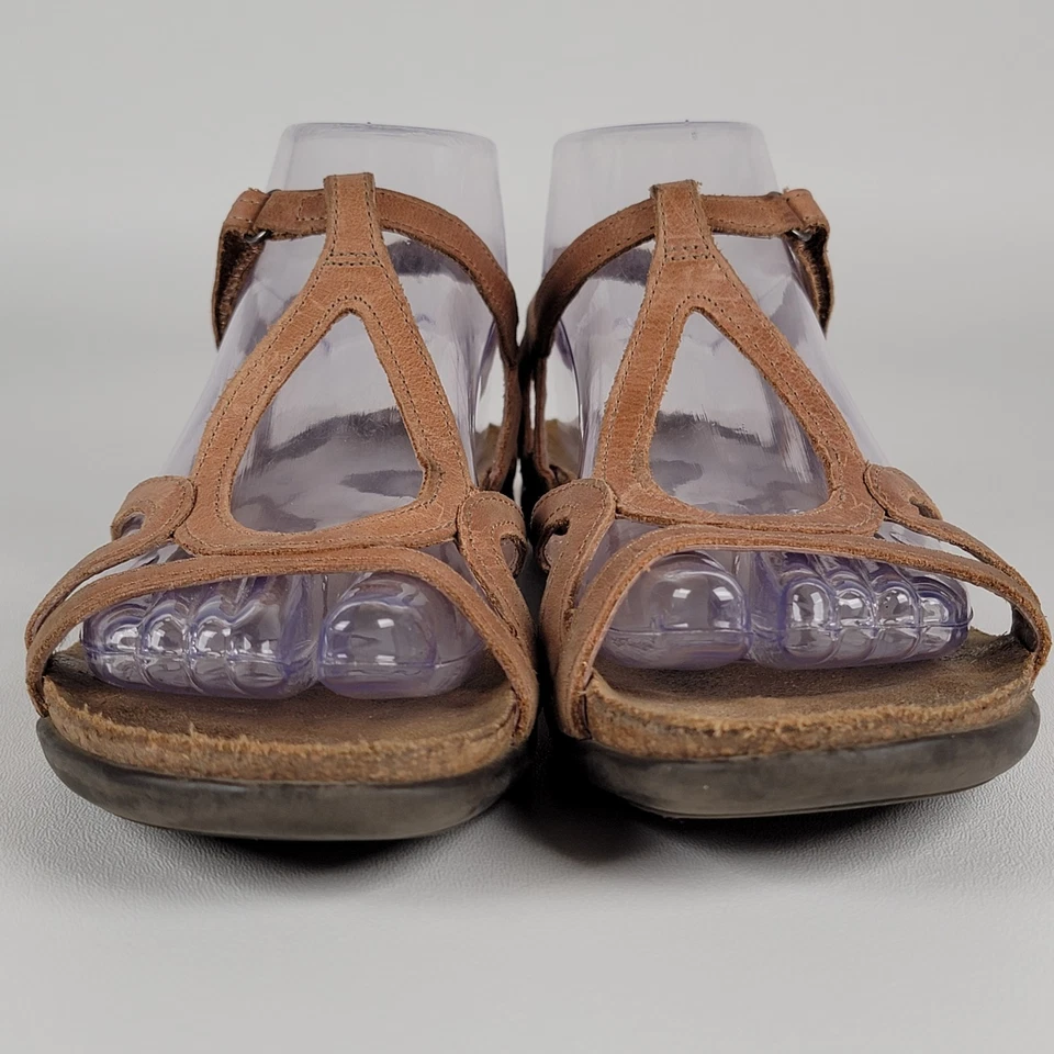 Женские сандалии Naot Dorith 39 коричневые кожаные с ремешками комфортные туфли с открытым носком - Изображение 3 из 4