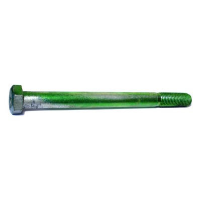 1''-8 x 12'' Green Rinsed Zinc Grade 5 Hex Cap Screws (4 pcs.)