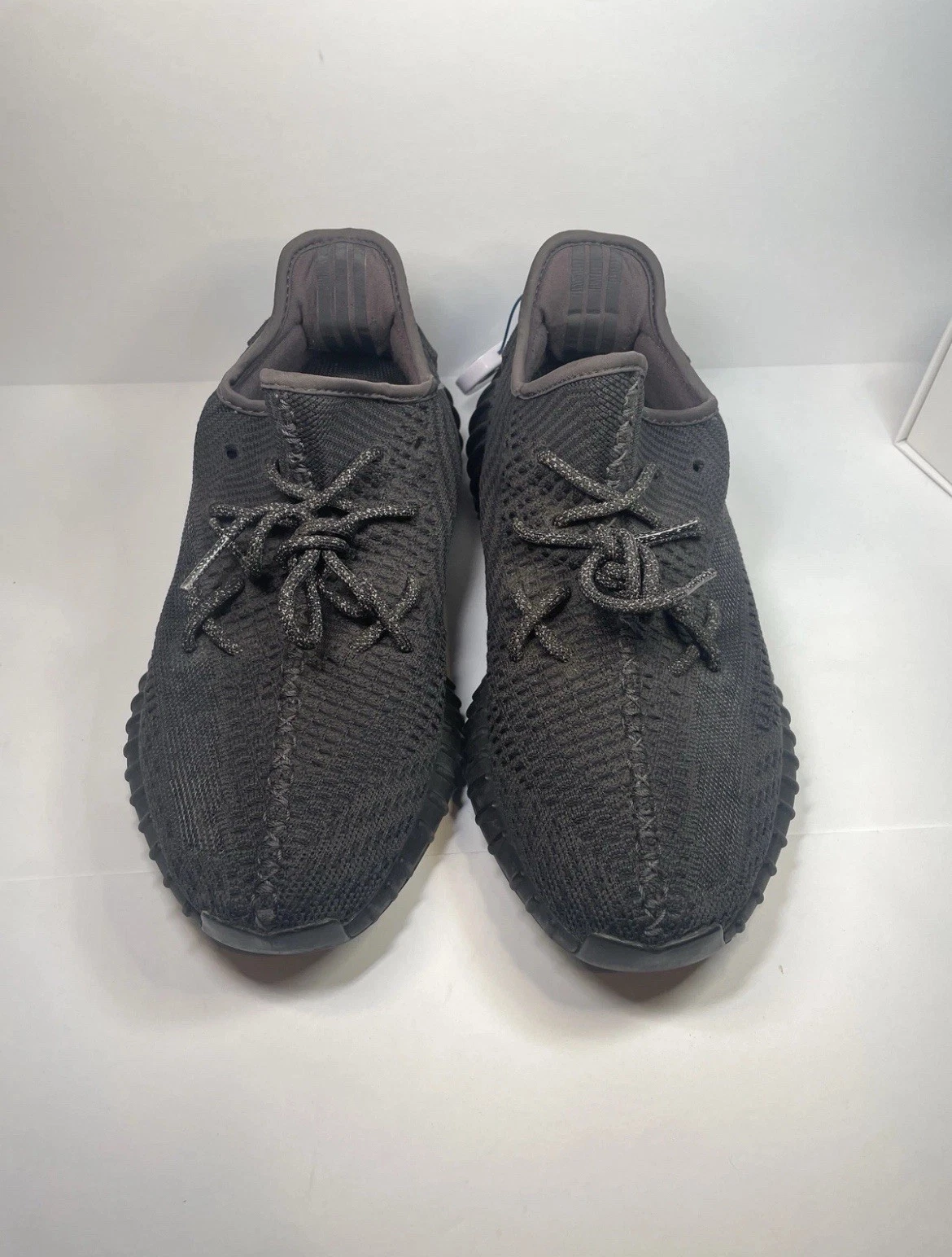 Adidas Yeezy Boost 350 V2 Static Nero Maglia Non Riflettente FU9006 Scarpe Uomo 10