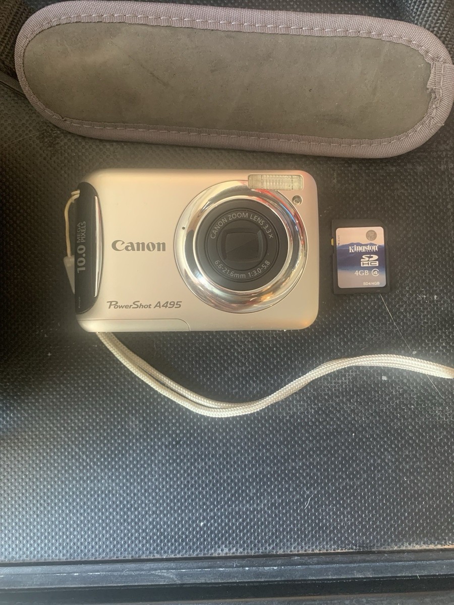 Canon PowerShot A495 10.0MP Digital Camera - Silver for sale