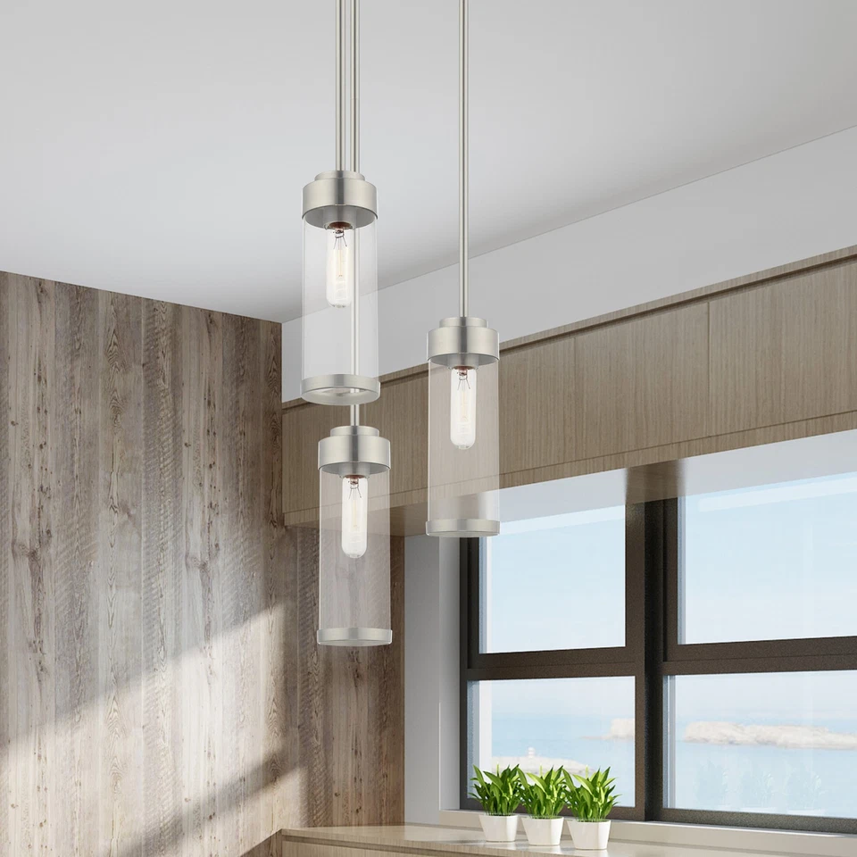 Livex Lighting 40470 Chrome Hillcrest Single Light 5"W Mini Pendant - Image 4 of 4