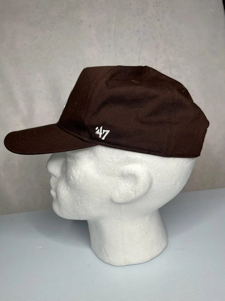 Gorra de béisbol de los Dodgers de Los Ángeles con espalda a presión para hombre talla única marrón blanco MLB Foto 4 de 4