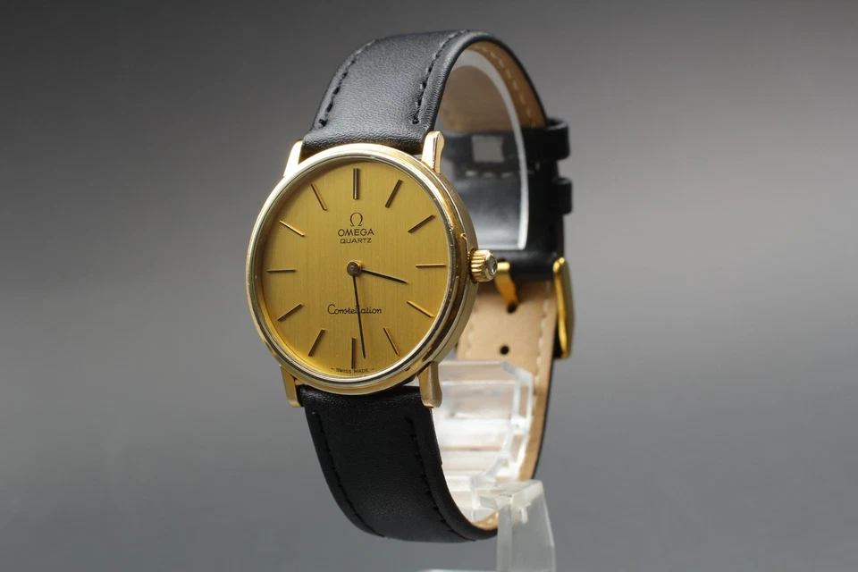 Vintage 1970s OMEGA Constellation Gold Dial Cal.1330 Quartz Men's Watch [Exc+5] - Image 3 of 4