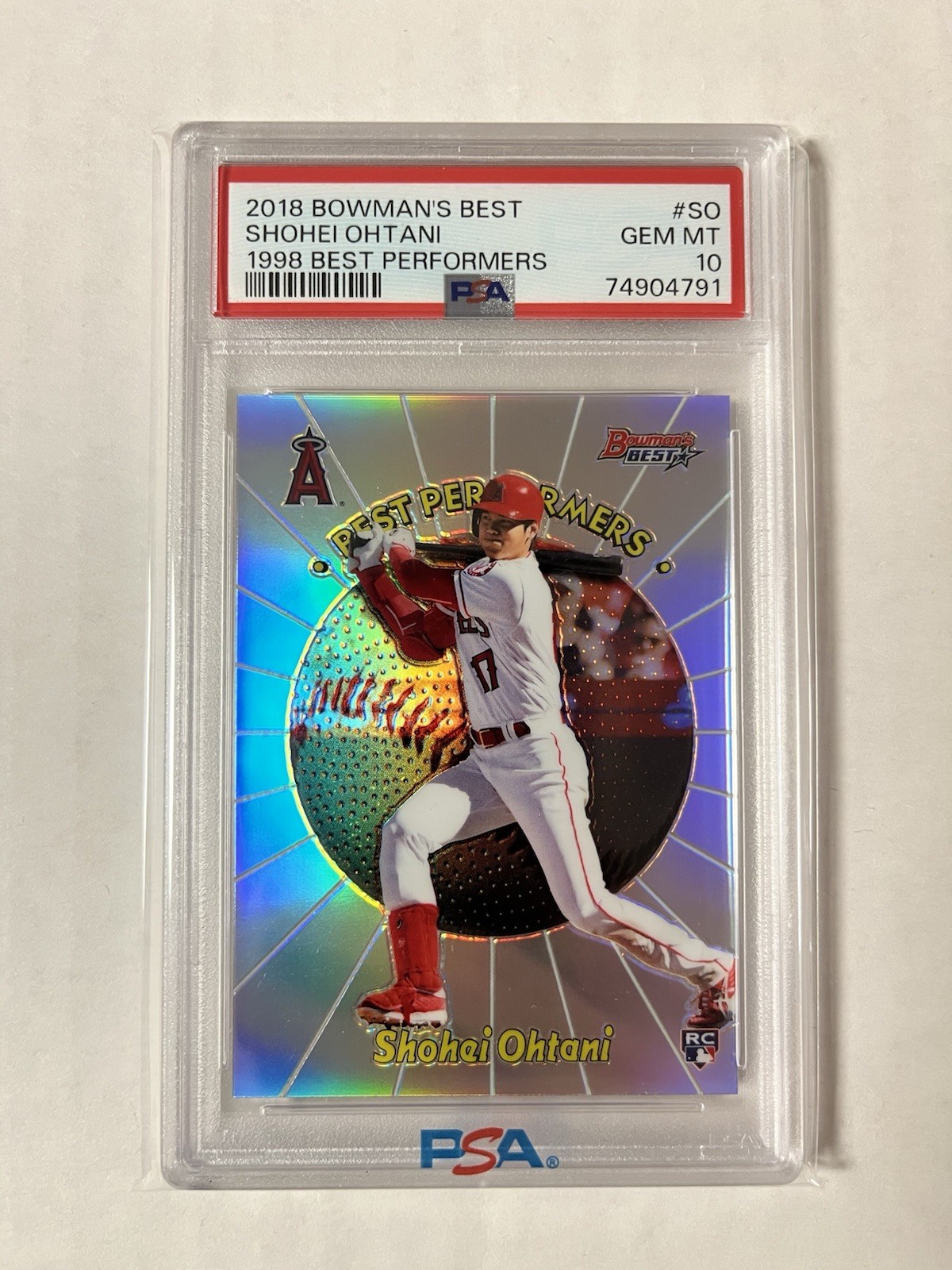 Shohei Ohtani 2018 Bowman's Best #98BP-SO 1998 Best Performers