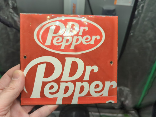 insegna metallo dr pepper vintage - Foto 1 di 8