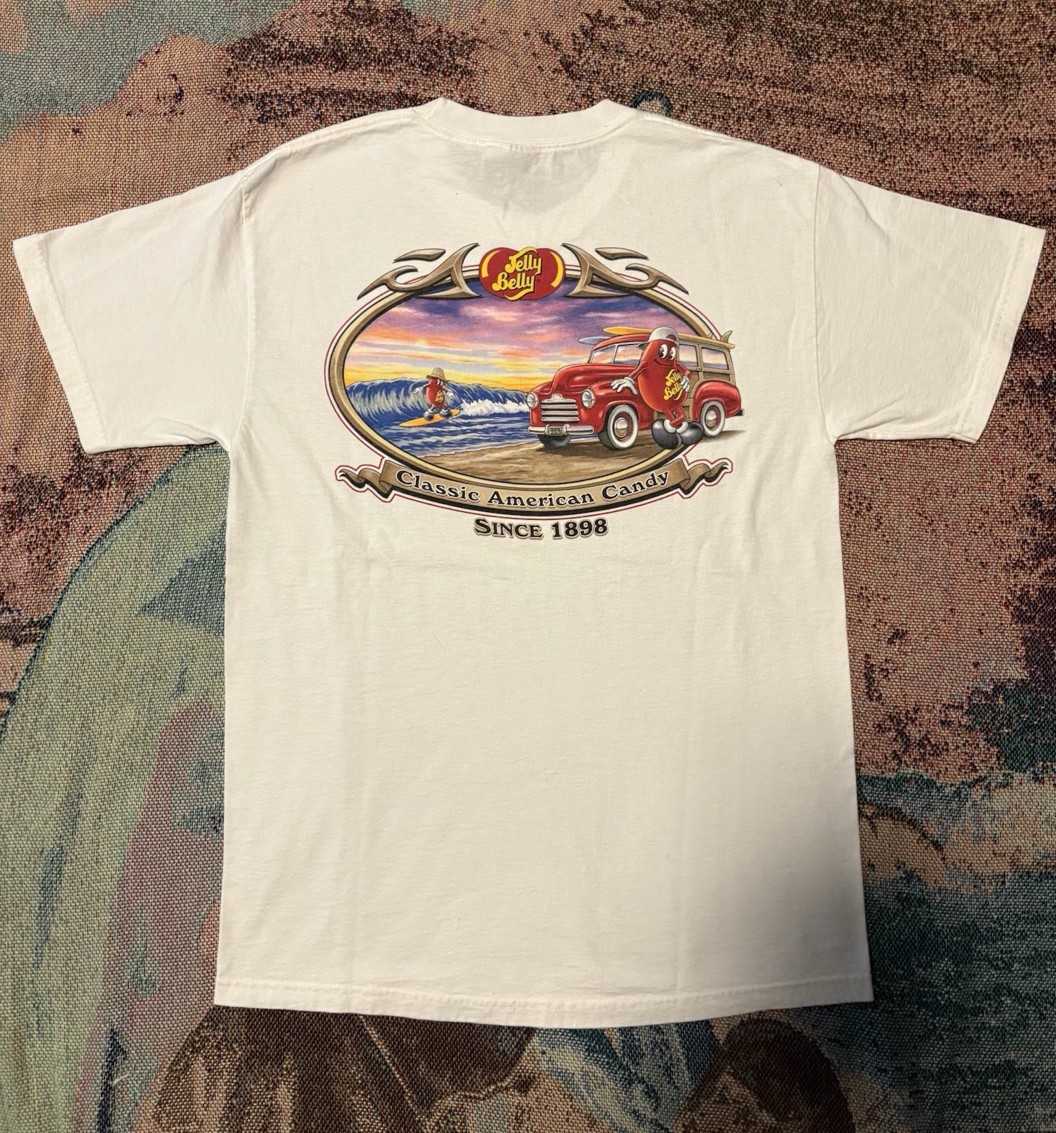 Vintage Y2K Jelly Belly Promo Tee Men's Medium 90s Jelly Bean Candy Shirt