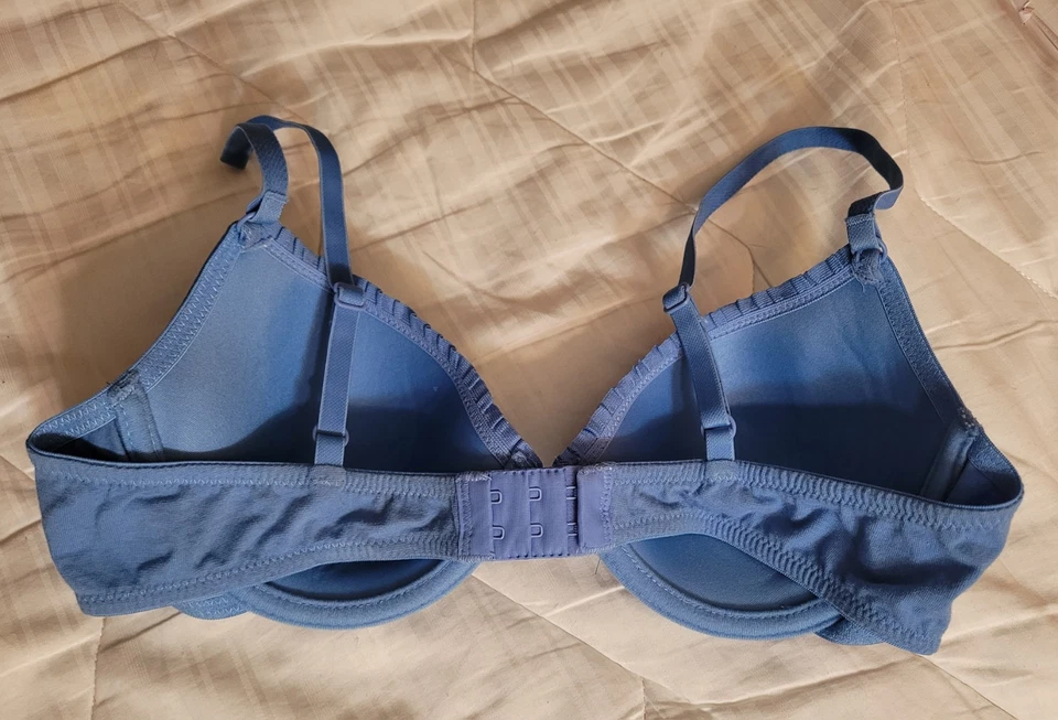 Sujetador violeta Fruit Of The Loom para mujer talla 36B con aros acolchado correas ajustables Foto 2 de 4