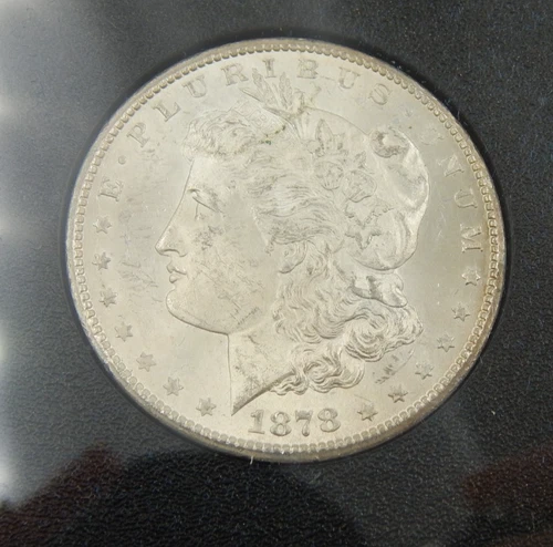 1878-CC GSA Morgan Silver Dollar Uncirculated BU+ Carson City Box & COA