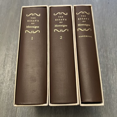 The Essays of Montaigne 1946 Heritage Press 3 Volume Set with Slipcases